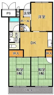 宝塚安倉(4)6号棟【1階】の間取り