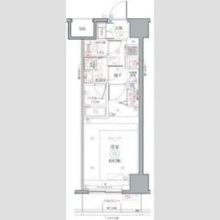 クレヴィスタお花茶屋【9階】の間取り