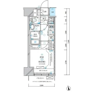 ディアレイシャス名古屋浄心【8階】の間取り