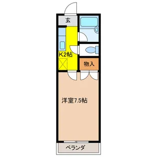 グリーンハイツK A棟【2階】の間取り