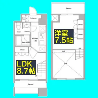アプリーレ久屋大通公園【13階】の間取り