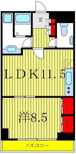 小豆沢2パレス【2階】の間取り