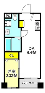 コバルト森ノ宮EAST【2階】の間取り