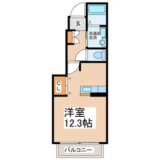 シャルマン・アーク【1階】の間取り