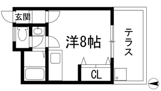 グレード山中【1階】の間取り
