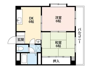 コーポなかの3【5階】の間取り