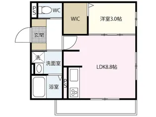 ホスタ光ヶ丘【1階】の間取り
