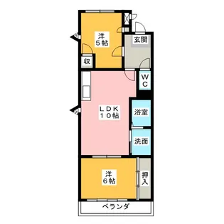 ファインパーク薬師B棟【3階】の間取り