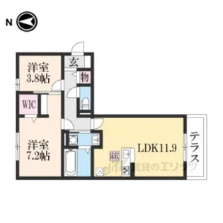 エスポワ鹿草【2階】の間取り