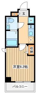 グロース西横浜【8階】の間取り