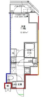 S-RESIDENCE文京小石川【6階】の間取り