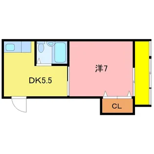 エレガンテ中央【4階】の間取り
