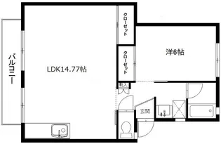 エスポワールI・II【2階】の間取り