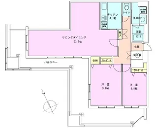 茅場町タワーレジデンス【17階】の間取り