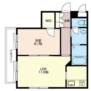 モンスティール【1階】の間取り