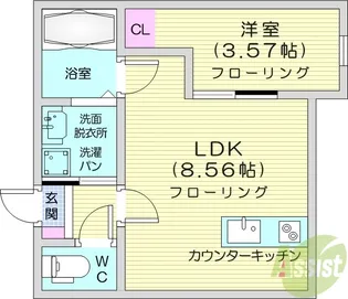 Port town【3階】の間取り