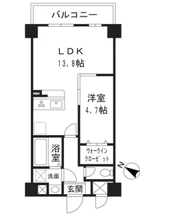 Polaris Stage Mizonokuchi【3階】の間取り