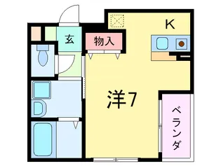 ルナピエナ本山中町【1階】の間取り