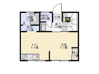 栗柄マンション【1階】の間取り