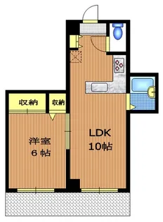 リバーフィールドマンション【1階】の間取り