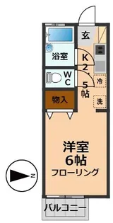 ローズハイツ【2階】の間取り