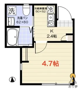 ワイズコート白楽【1階】の間取り