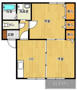 ウィルモア東浜【2階】の間取り