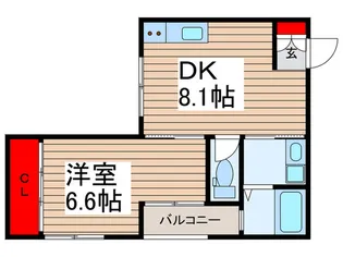 イニシオM&I 大門【2階】の間取り