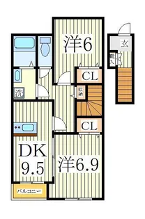 スカーレット【2階】の間取り