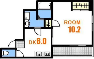 第22やたがいビル【8階】の間取り