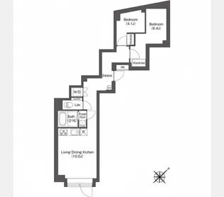 エスタート大井町フォレスト【2階】の間取り