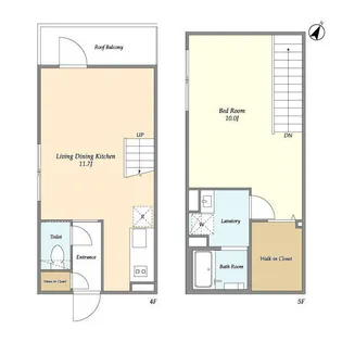 レガシア目黒不動前【4階】の間取り