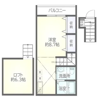 マチヤコマチ【2階】の間取り