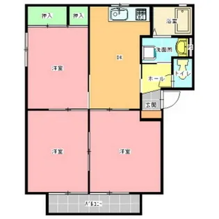シャンテドミールB棟【1階】の間取り