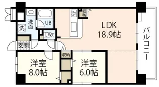 フィール野田公園【13階】の間取り