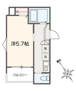 MELLAS尾久【3階】の間取り