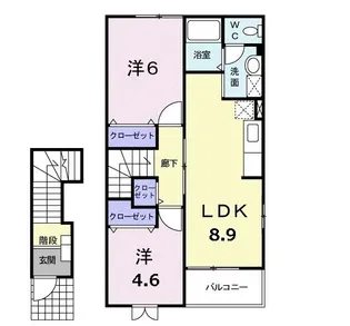 サンライト藤【2階】の間取り