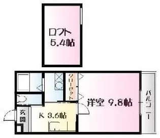 リバーサイドウイング【2階】の間取り