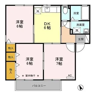 ソレアード B【2階】の間取り