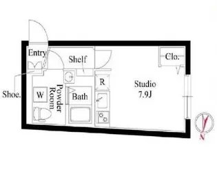 アバンティア中野新橋【3階】の間取り