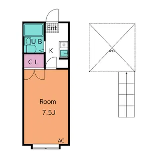 スペース248【2階】の間取り