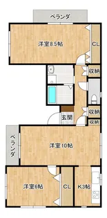 森田ビル【3階】の間取り