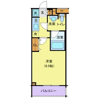 アンベリール中野鷺宮【4階】の間取り