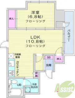 ライオンズマンション原町第3【10階】の間取り