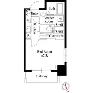 ストロベリーフィールズ広尾【3階】の間取り