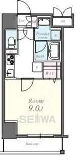 コンパル汐留【7階】の間取り