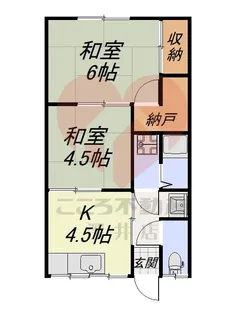 萬野アパート【2階】の間取り