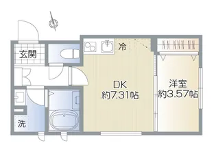 CS GARDEN 秋津 II【1階】の間取り