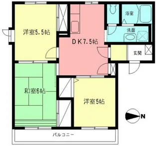 サニータカノ【2階】の間取り