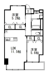 GUILD幕張【4階】の間取り